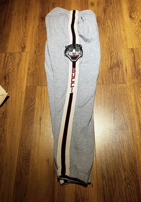 gucci grey tiger joggers|Gucci tracksuits for men.